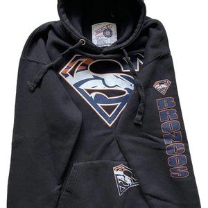 Ragwear USA Denver Broncos Superman Hoodie Size Medium